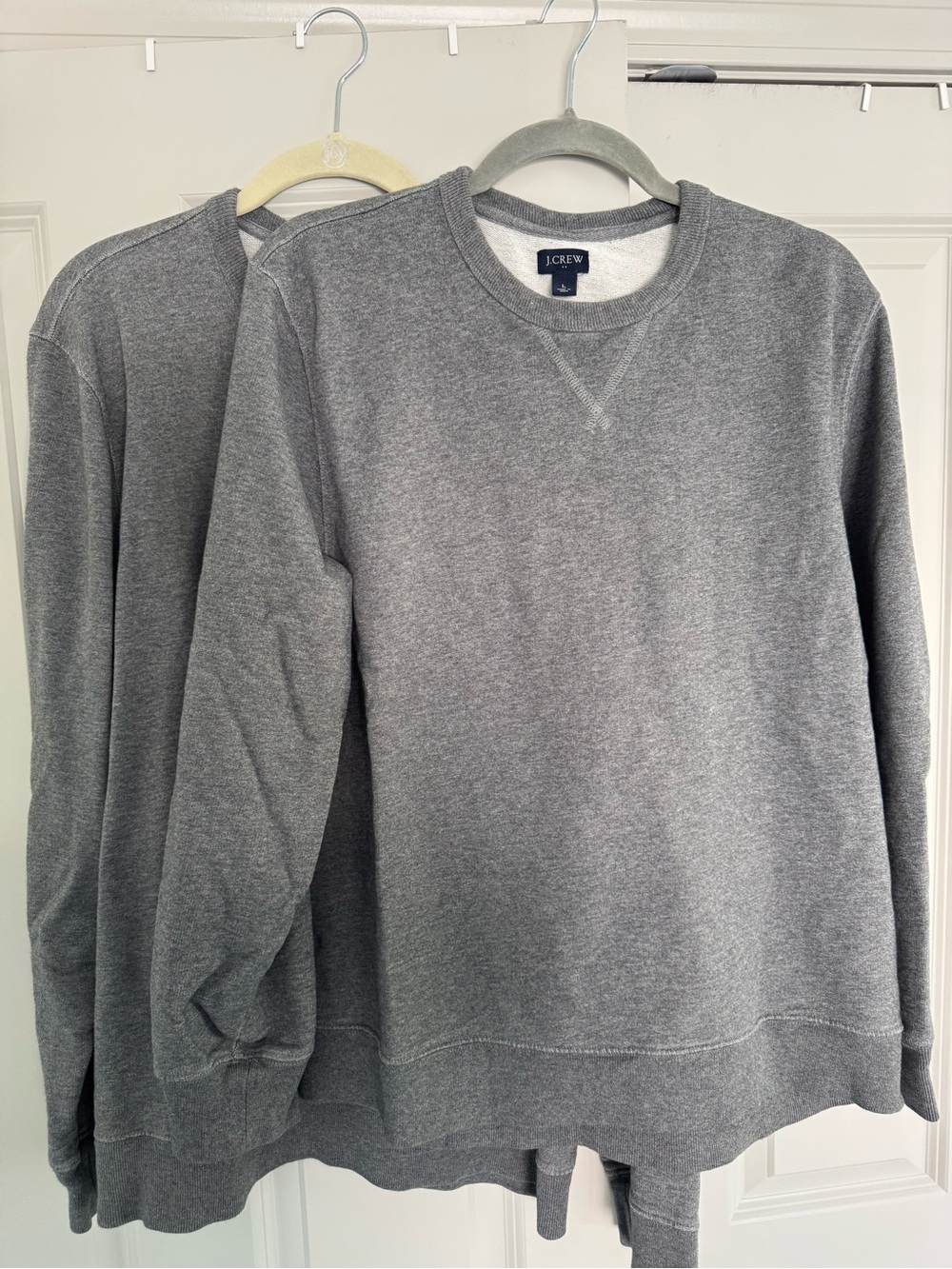 J. Crew Men's Heather Gray Crewneck Pullover